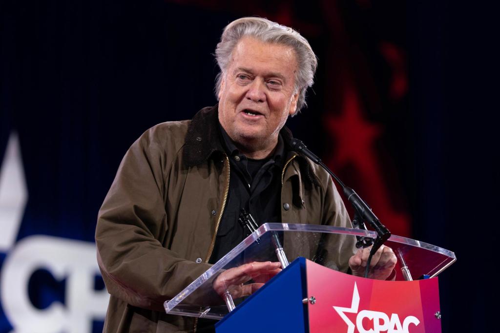 Steve Bannon is accused of doing a straight-arm Nazi salute at CPAC but says it was just ‘a wave’