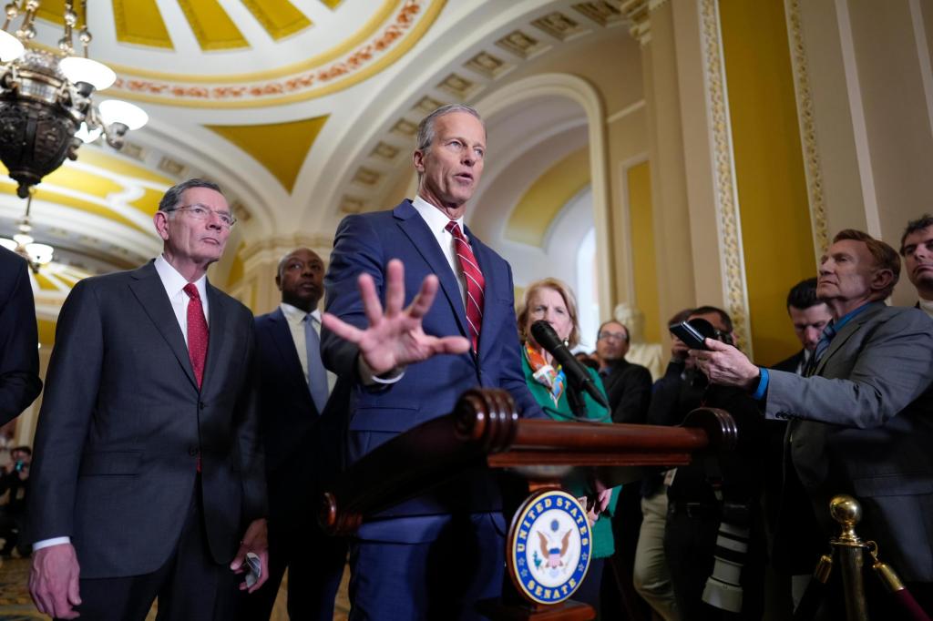 Republicans moving ahead with Trump’s ‘big’ bill of tax breaks and spending cuts amid tariff uproar
