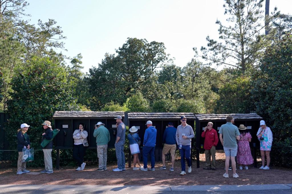 Remember public phones? The Masters still offers old-school devices as alternative to cellphones