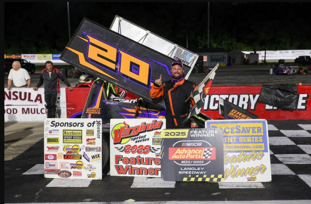 Chesapeake native Chris Humblet wins Virginia Sprint Car Series feature at Langley Speedway